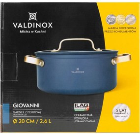 Valdinox Zapiekanka z pokrywką Giovanni 20 cm, 2,6l, 2,6 l