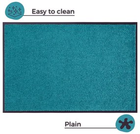 Turkusowa wycieraczka Hanse Home Wash &amp; Clean, 39x58 cm