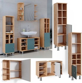 Zestaw mebli łazienkowych zielony 60x32x54 fynn