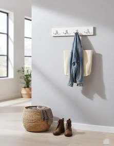 Biały minimalistyczny wieszak ścienny B0-K47
