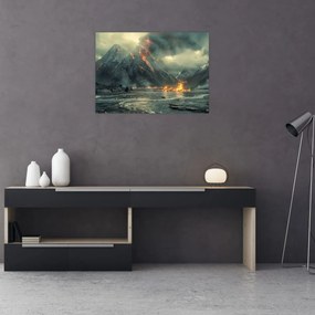 Obraz - Erupcja wulkanu (70x50 cm)