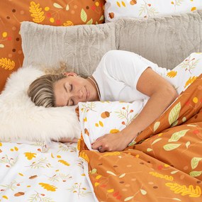 4Home Pościel bawełniana Jesień, 140 x 200 cm, 70 x 90 cm, 140 x 200 cm, 70 x 90 cm