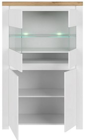 Szafka VILGO 2D2W, błyszczący biały