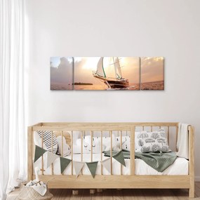Obraz jachtu (170x50 cm)