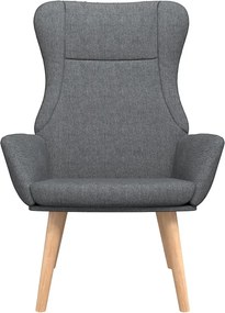 Ciemnoszary tapicerowany fotel wypoczynkowy H3-M80