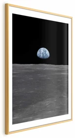 Plakat Daleko od domu 29,7x42 cm z ramą złotą z marginesem ARTGEIST B