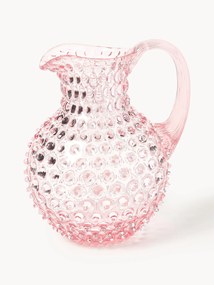 Dzbanek ze szkła dmuchanego Hobnail, 2 l