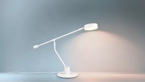 Lampa stołowa LED z elastyczną konstrukcją w matowym białym kolorze (wysokość 64 cm) Manduro – Trio