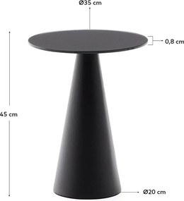 Okrągły stolik ze szklanym blatem ø 35 cm Wilshire – Kave Home