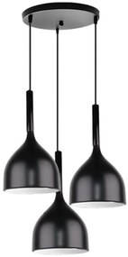 Lampa sufitowa metalowa klosz wisząca AT19-3SZ-Black