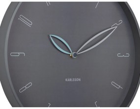 Karlsson 6012GY design zegar ścienny szary, średnica 40 cm