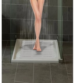 Beżowy plastikowy dywanik łazienkowy 50x80 cm – Wenko