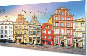 Panel szklany do Kuchni Kamienice Gdańskiego Starego Miasta