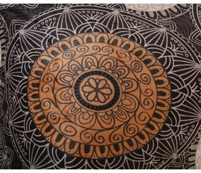 Czarna/brązowa pościel jednoosobowa z mikropluszu 140x200 cm Nelson – My House