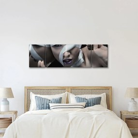 Obraz kobiety ze wstążką (170x50 cm)