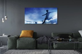 Obraz na płótnie Piłkarz W Blasku Neonów