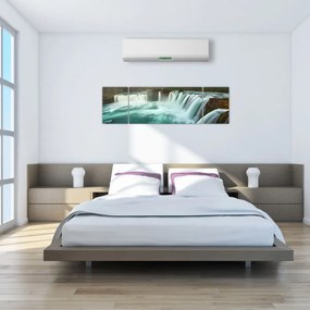 Obraz - Wodospady (170x50 cm)