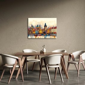 Obraz - Jesień w malowanym mieście (70x50 cm)
