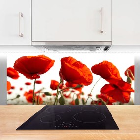 Szkło Dekoracyjne do Kuchni Barwne Pole Tulipanów