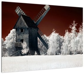 Obraz na szkle młyna (70x50 cm)
