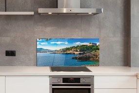Panel szklany do Kuchni Górzyste Wybrzeże nad Morzem