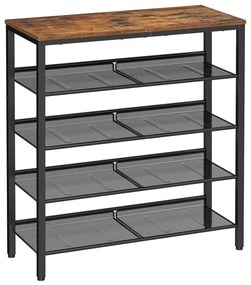 Szafka na buty DAVOR brązowo-czarna