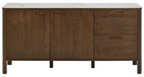 Brązowa komoda w dekorze dębu 160x75x40 cm Southampton – Actona