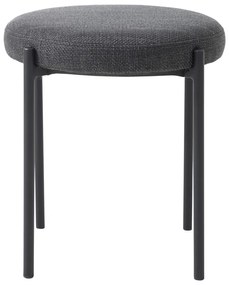 Ciemnoszary metalowy stołek Pelican – Unique Furniture