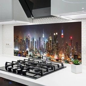 Panel Szklany Światła Wielkiej Metropolii