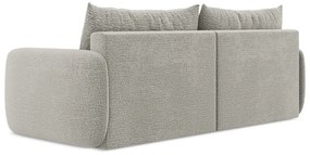 Jasnoszara rozkładana/ze schowkiem sofa 238 cm Kalena – Makamii