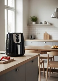 Czarna frytownica beztłuszczowa 3,5L E9-W59