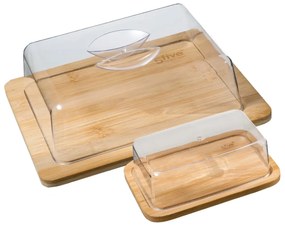 Pudełko bambusowe CHEESE AND BUTTER BOX