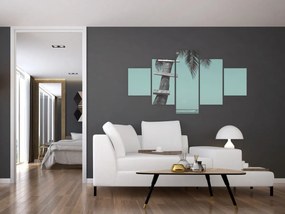 Obraz - Palma na Karaibach (125x70 cm)