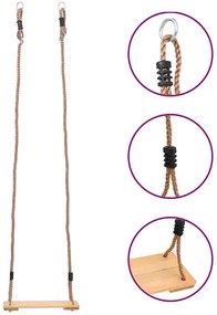 Sosnowa huśtawka drewna z litego 200 cm B1-H19