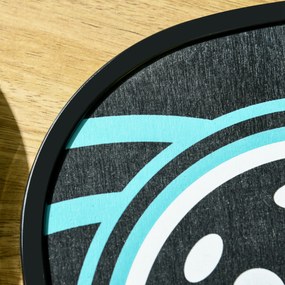 SPORTNOW Zestaw do pickleballa z 4 rakietami, 4 piłkami, torbą, lekki i trwały, Czarno-Niebieski