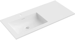 Mexen Otis umywalka wpuszczana w blat lewa 101 x 46,5 cm, biała mat - 25181001L