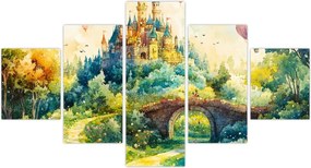 Obraz - Baśniowy zamek (125x70 cm)