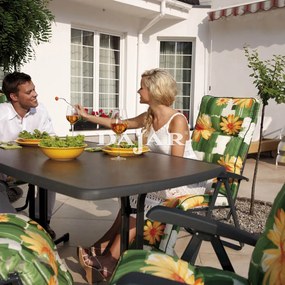 Stół Dine &amp; Relax 132 x 90 cm pizarra / antracyt (59917) PATIO