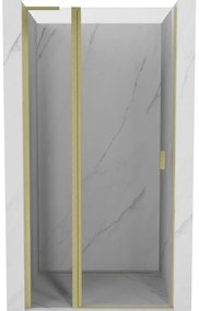 Mexen Mist L drzwi prysznicowe uchylne 95 cm, transparent, złote szczotkowane - 8A4L-095-000-55-00