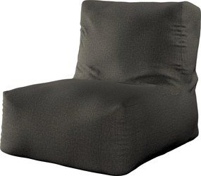 Puf-fotel kolor brązowy tkanina outdoorowa, strukturalna