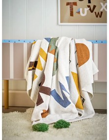 Koc dziecięcy z bawełny z recyklingu 130x160 cm Memmo – Bloomingville Mini