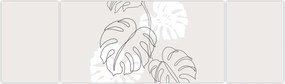 Obraz - Line art monstera N⁰3 (170x50 cm)
