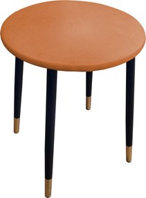 Taboret TRIX stelaż metalowy STOŁEK LOFT : Kolor nogi - Czarno-złota stożek, Kolor tkaniny - SKAJ - AL8, Typ tkaniny - Skaj