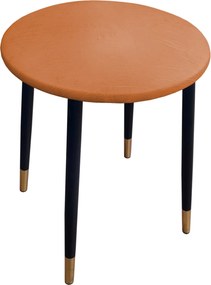 Taboret TRIX stelaż metalowy STOŁEK LOFT : Kolor nogi - Czano-złota stożek, Kolor tkaniny - SKAJ - AL8, Typ tkaniny - Skaj
