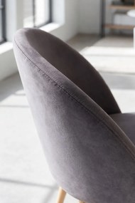 Zestaw 4 krzese aksamitnych Vint