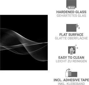 Płyta ochronna na ścianę przy kuchence ze szkła hartowanego 70x60 cm Smoke – Wenko