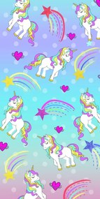 Ręcznik plażowy UNICORN PONNY 100x180 cm kolorowy, 100% mikrofibra
