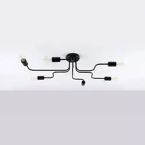 Żyrandol VECTOR 6 czarny