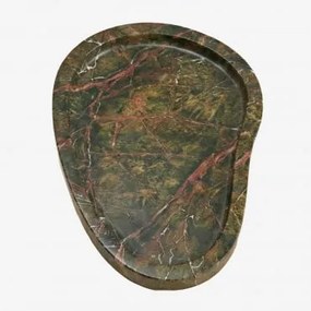 Taca Dekoracyjna Z Marmuru Orivando Zielony Marmur Forest & ↔︎ 20 Cm - Sklum