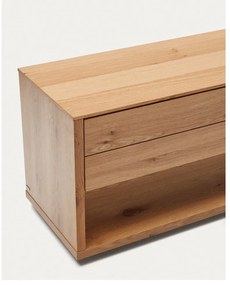 Szafka pod TV w dekorze dębu 200x51 cm Alguema – Kave Home
